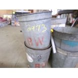 (3) Buckets, Blue Basket and Sap Buckets (2973)