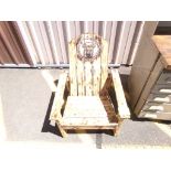 Adirondack Chair with Highland Cow Design (3697)