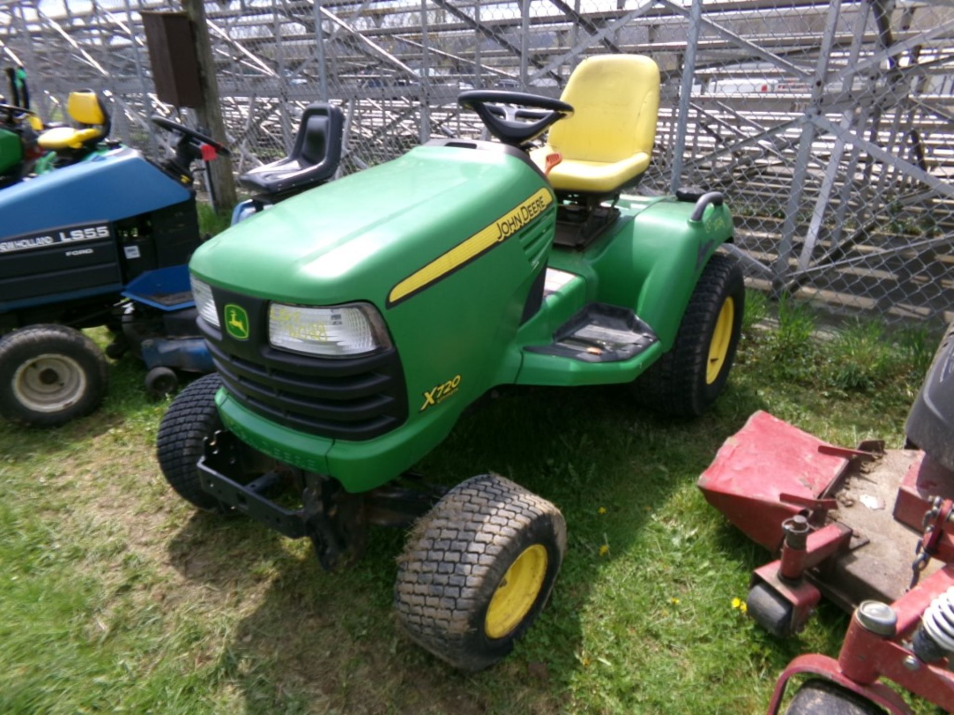 John Deere X720 Riding Mower, No Deck, Kawasaki Engine, 1481 Hours, s/n 031262 (4704)