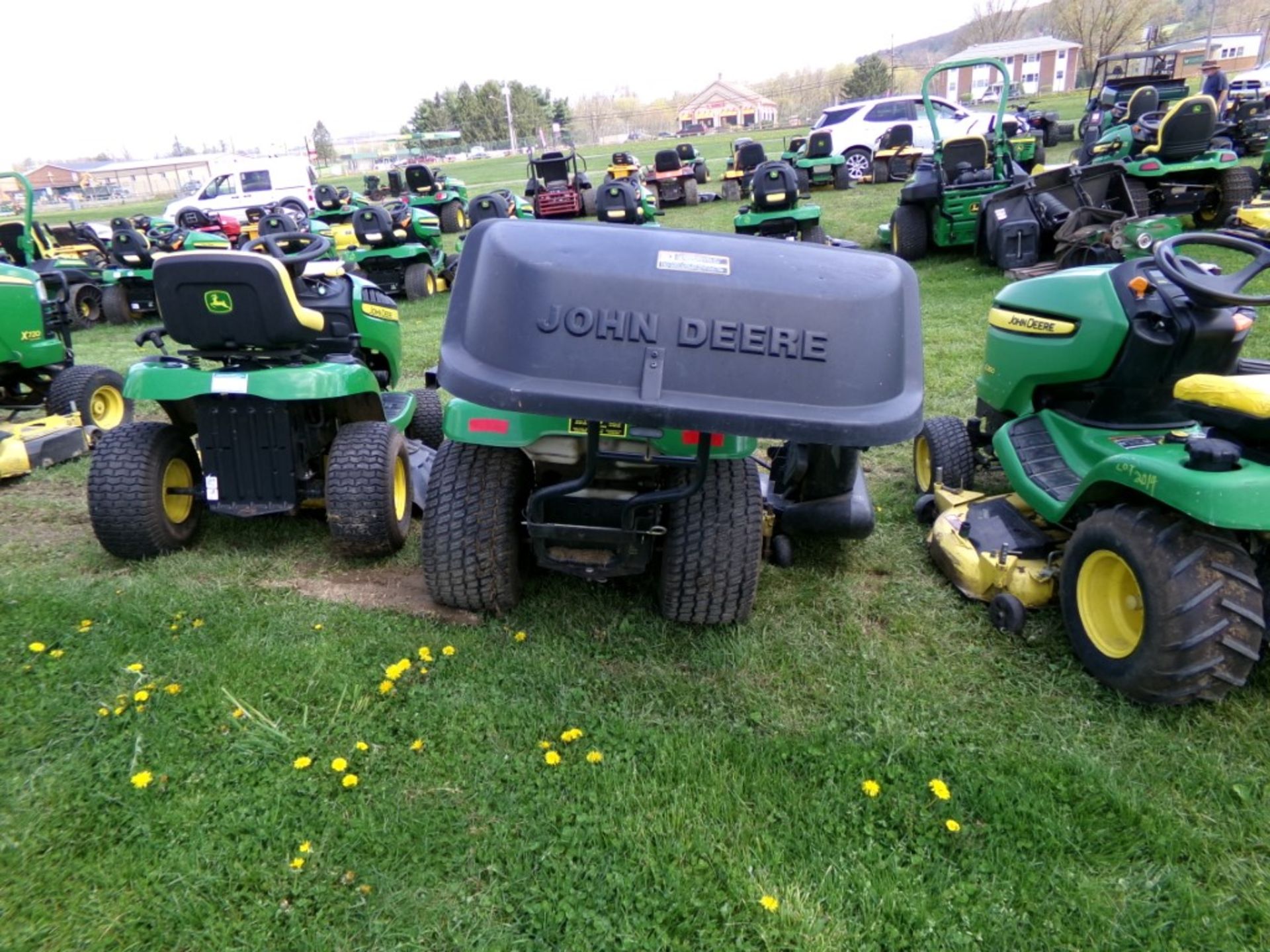 John Deere X360 Riding Mower w/48'' Deck, Kawasaki Engine w/John Deere Bagger (Missing Bags), 945 - Image 3 of 3