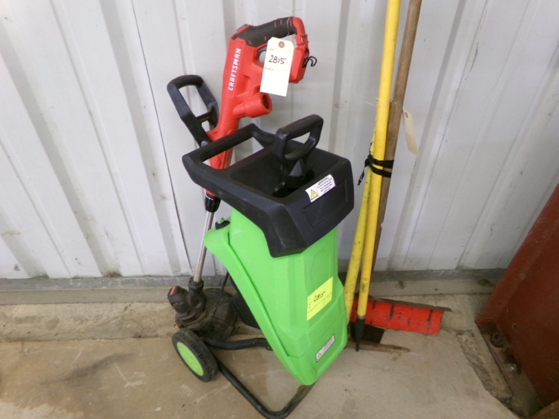 Craftsman Electric Weed Wacker, Electric Pressure Washer and Group with Pick, Hoe and Snow Shovel (