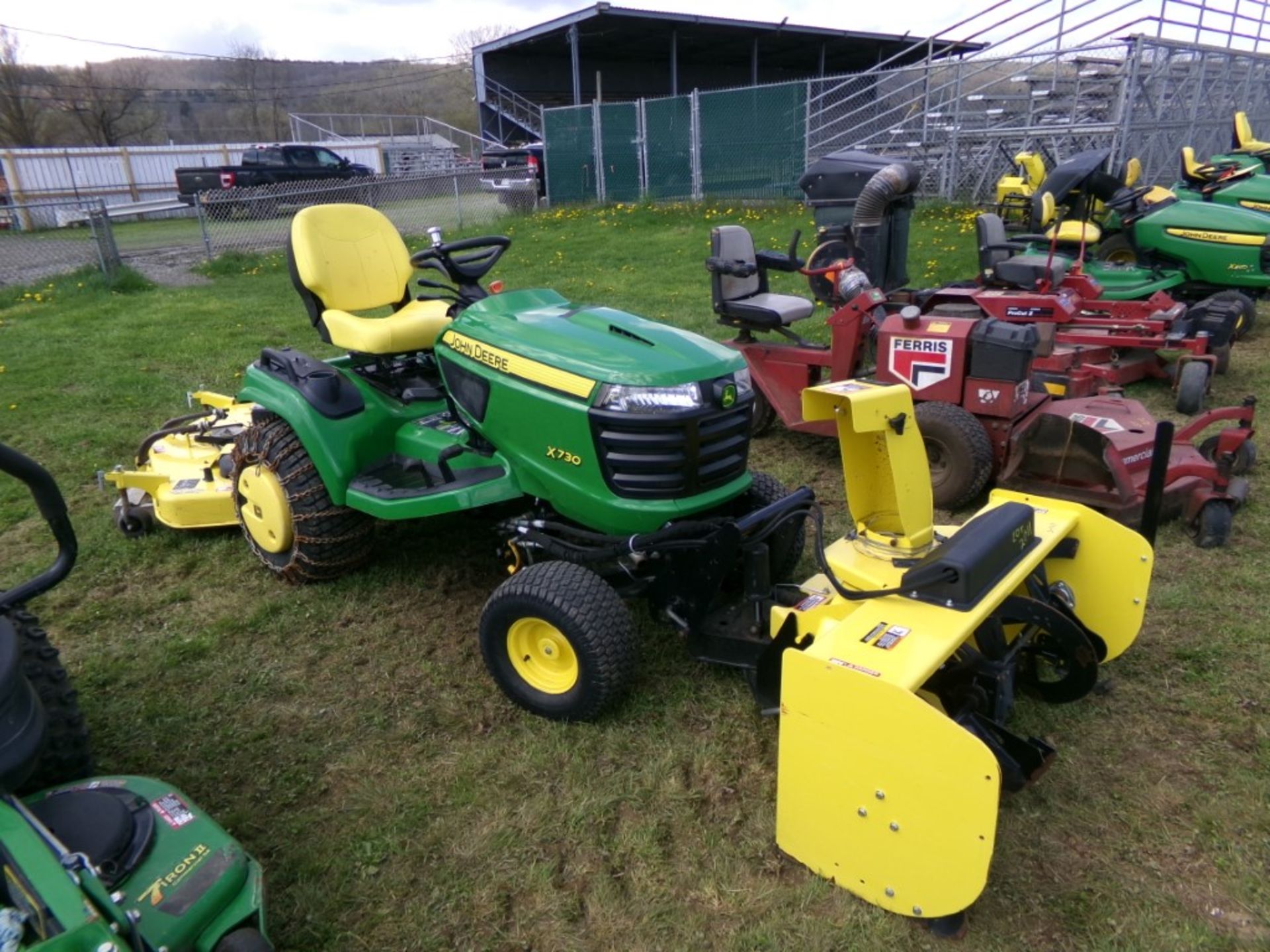 John Deere X730 with 47'' Quick Hitch Snow Blower and 60'' Deck, Hydro, Kawasaki V-Twin Engine, - Image 2 of 3