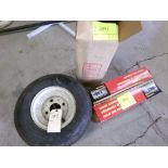 (2) Boxes with Towing Mirrors and a Pair of Trailer Tires (2841)