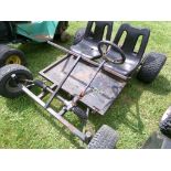 Go Cart Frame 2 Seater with Rack and Pinion Steering and Solid Axle (5978)
