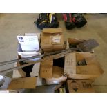 Pallet of Metal Roof Snow Guards, (2) Shingle Shovels (2719)