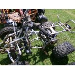 Silver Kawasaki Mohave ATV Frame, NO MOTOR (5973)