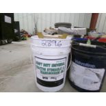 Large 1 Ton Chain Fall and (4) Buckets of Tools and Hardware (2896)