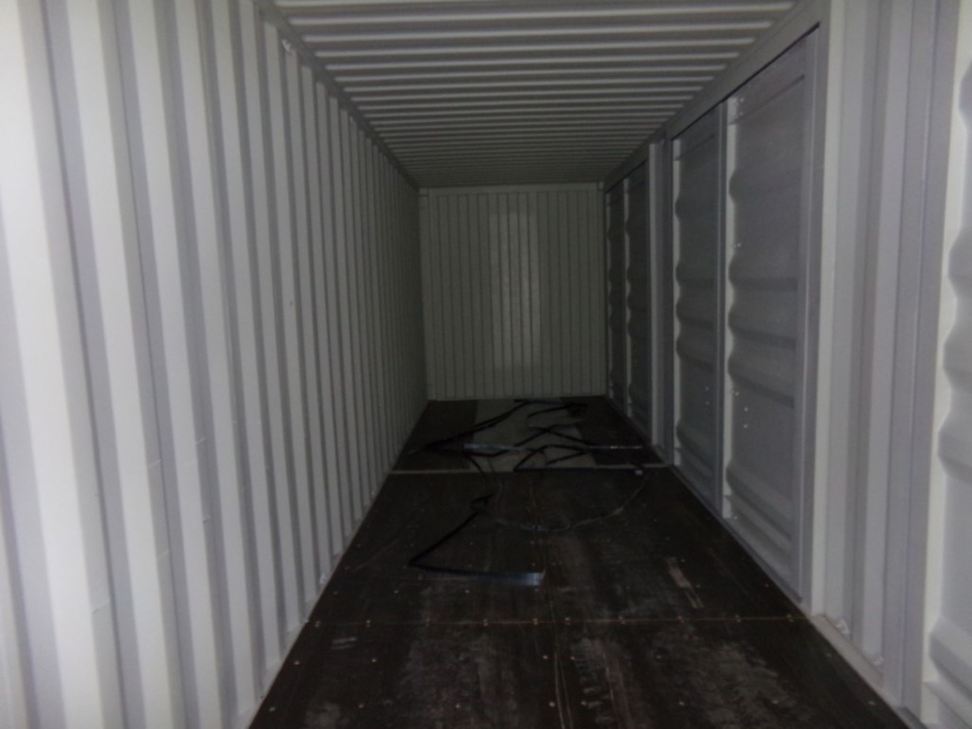 New 40' Light Gray Storage Container with (4) Side Access Doors, Barn Door on 1 End, Cont # - Image 3 of 3