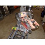 Rigid MS255-SR 12'' Sllde Miter Saw with LED Light on Ridgid Stand on Wheels