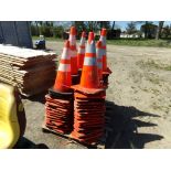 Pallet with Large Group of Used Traffic Cones, Approx. 107
