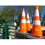 (50) New Steelman PVC Safety Traffic Cones, 28'' Tall (50 x Bid Price)