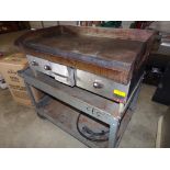 Gen. Electric 36'' Electric Griddle with 3 Burners on Metal Cart, ? 220V
