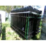 (24) 10' Long Black Wrought Iron Fence Panels