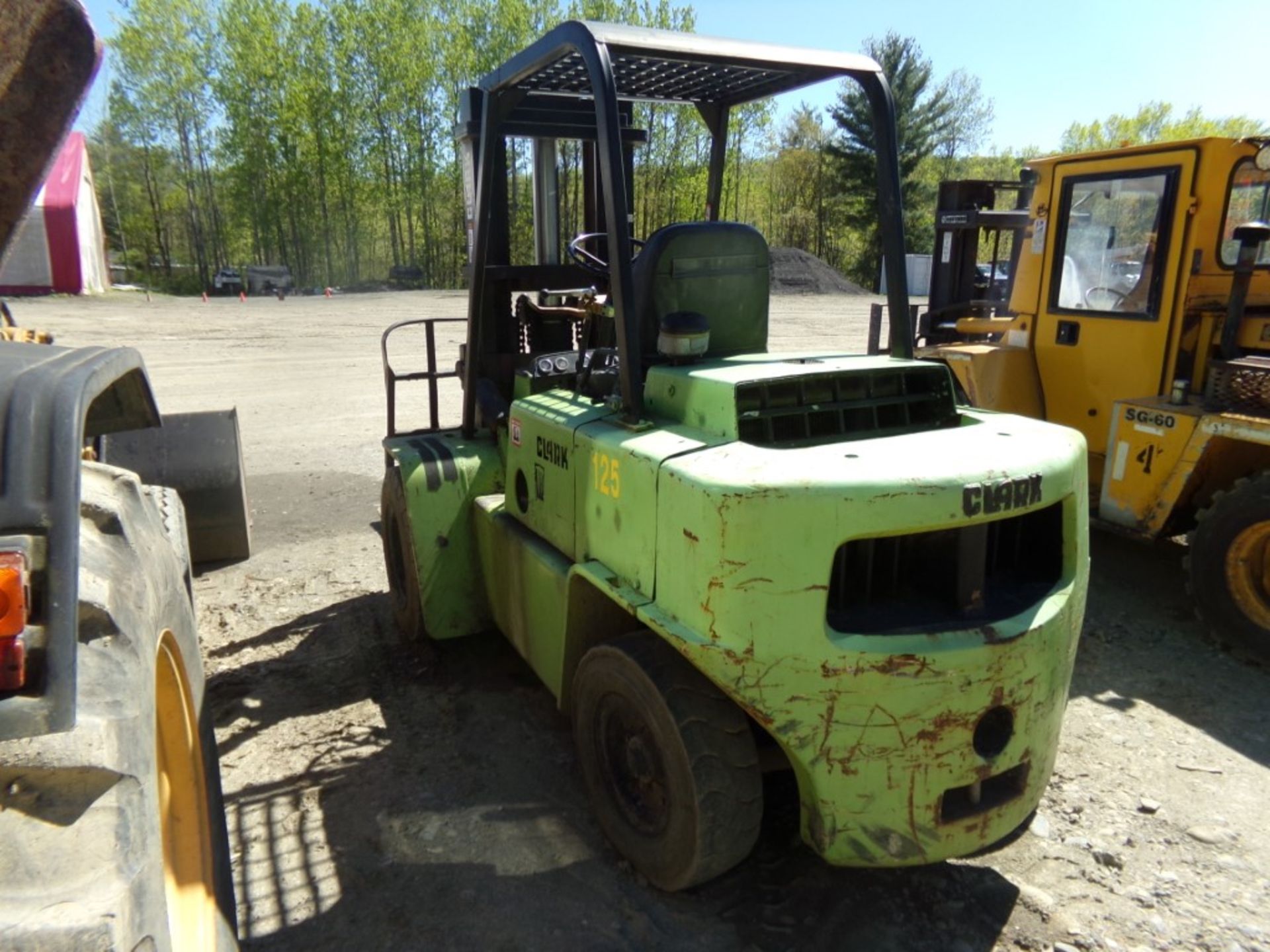 Clark 6500-HY60 Dual Wheeled Forklift, Gas, 6000 LB Capacity, 7'' Wide Forks, Triple Mast, 2904 Hrs. - Image 2 of 4