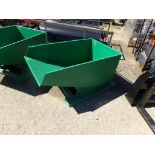 Small Green Garbage Tipper/Dumpster for Fork Lift