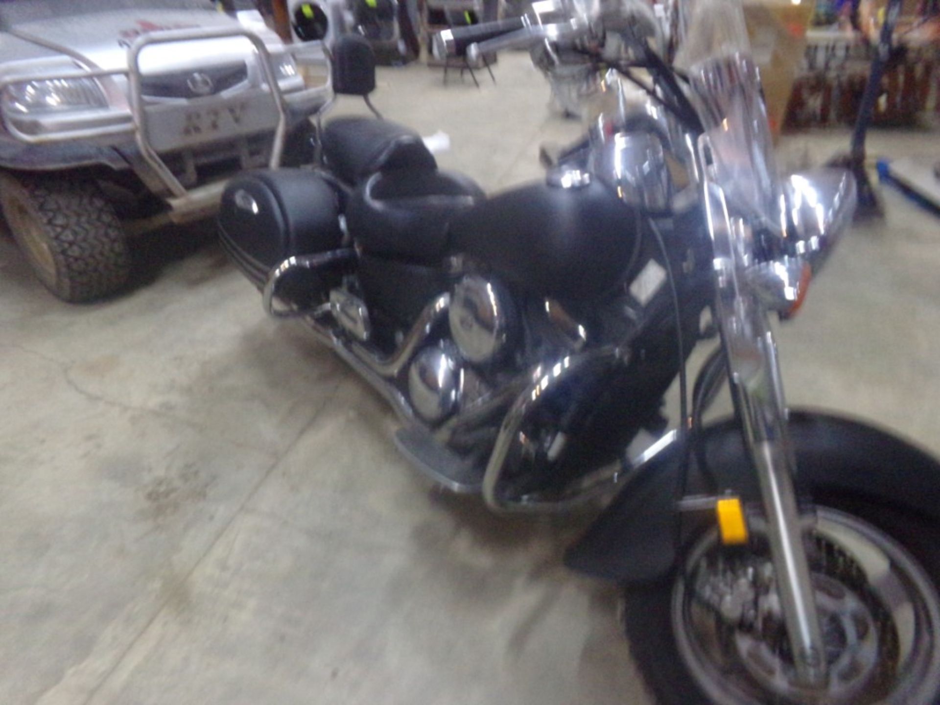 1998 Valcan Kawasaki 1500c Motorcycle w/Side Bags, Windshield, Flat Black, 19,662 Miles, VIN#: - Image 2 of 7