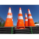 (50) New Orange Traffic Cones (50 x Bid Price)