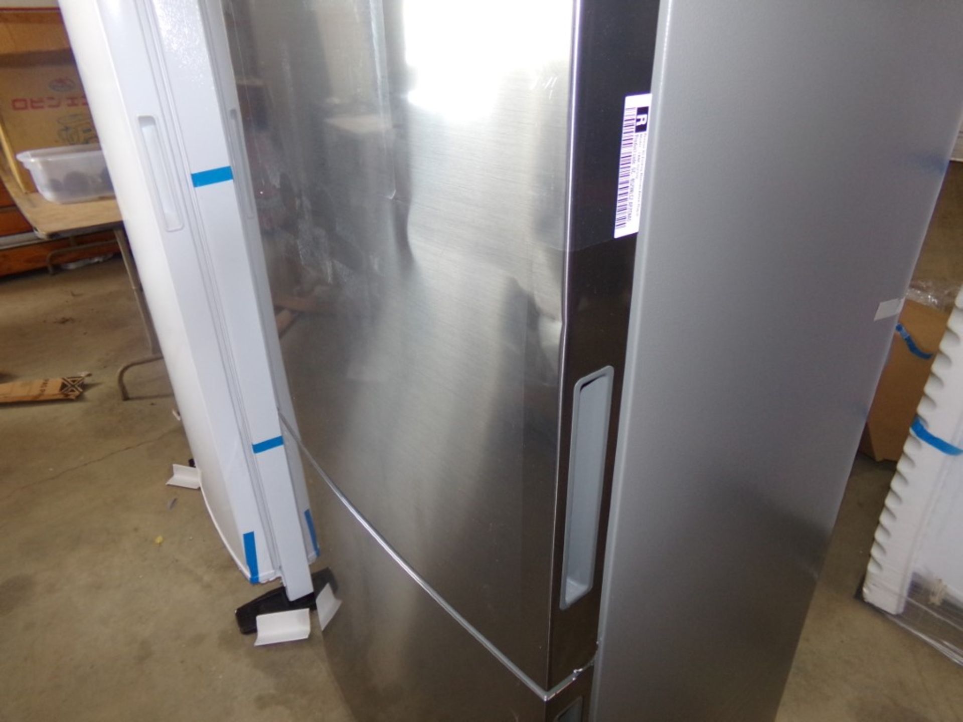 LG Dark Stainless Steel Model LBNC15231V Refrigerator with Bottom Freezer, FRONT DAMAGE, New, - Image 2 of 3