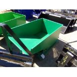 Small Green Garbage Hopper/Dumpster for Forklift