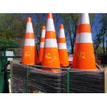 (50) New Steelman PVC Safety Traffic Cones, 28'' Tall (50 x Bid Price)