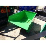 Small Green Garbage Hopper/Dumpster for Forklift