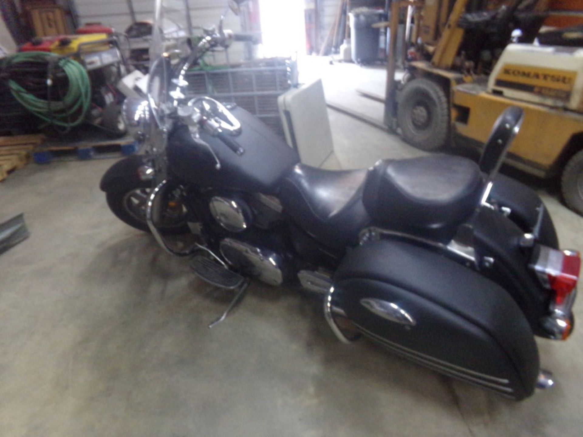 1998 Valcan Kawasaki 1500c Motorcycle w/Side Bags, Windshield, Flat Black, 19,662 Miles, VIN#: - Image 6 of 7