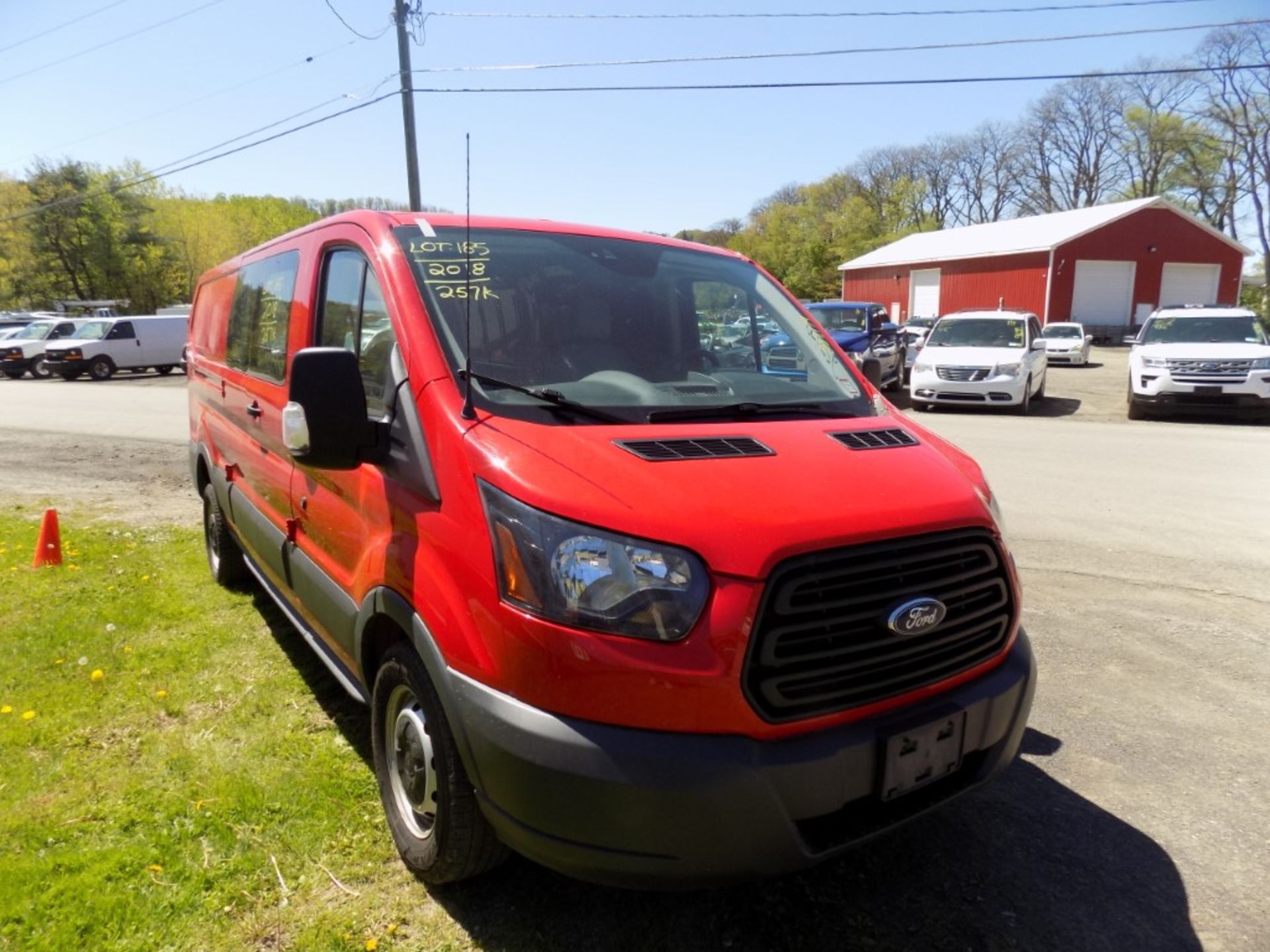 2018 Ford T350 Cargo Van, Base, Red, 257,179 Mi, Vin# 1FTBW2ZM5JKA26379 - OPEN TO ALL BUYERS