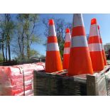 (50) New Steelman PVC Safety Traffic Cones, 28'' Tall (50 x Bid Price)