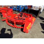 New 6' Hydraulc Brush Cutter for Skid Steer Loader, Red, New Style