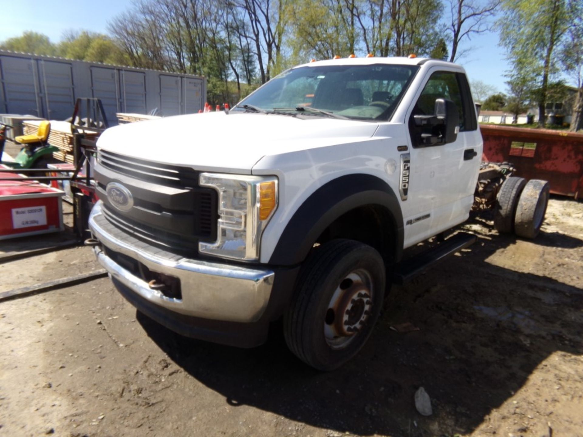 2017 Ford F-550, 6.7 L Power Stroke Diesel, Reg Cab And Chassis, 2 WD, 158,201 Mi, NOT RUNNING,
