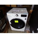 LG Thinq Model DLHC1455W Electric White Front Dryer, New, Scratch and Dent, SOLD AS IS