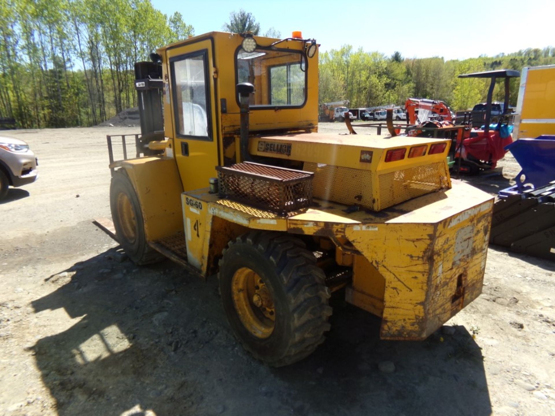 Sellick SG-60 Propane Forklift, Full Cab, New Rubber, See Thru Triple Mast, 46'' Forks, 6000 LB - Image 2 of 6