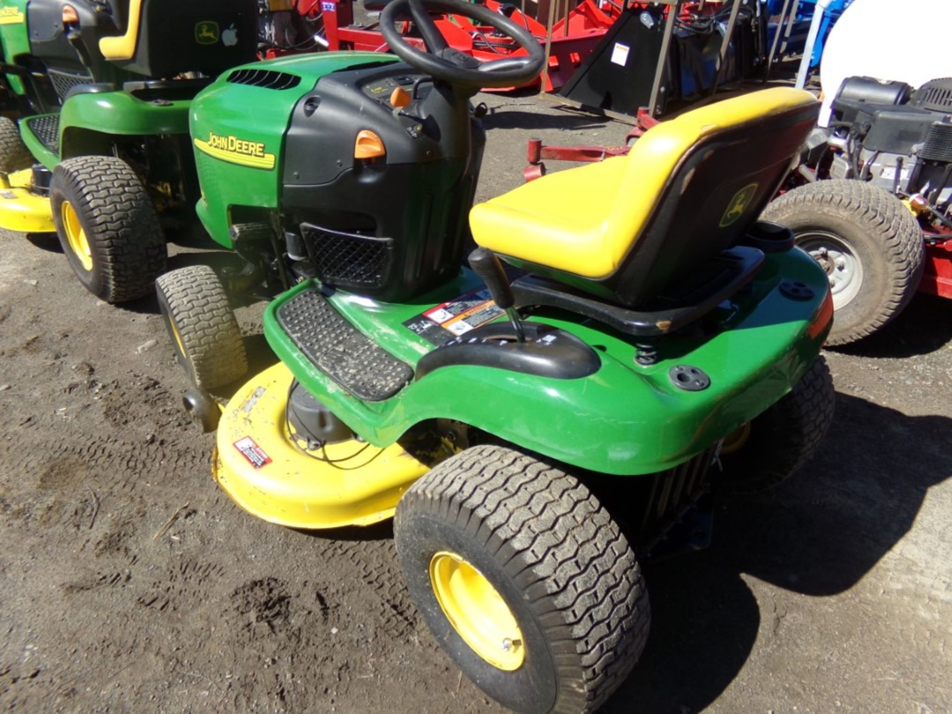 John Deere L110 Automatic with 42'' Deck, 47.5 HP Kohler, Hydro, 279 Hrs. Ser.#153474 - Image 2 of 2