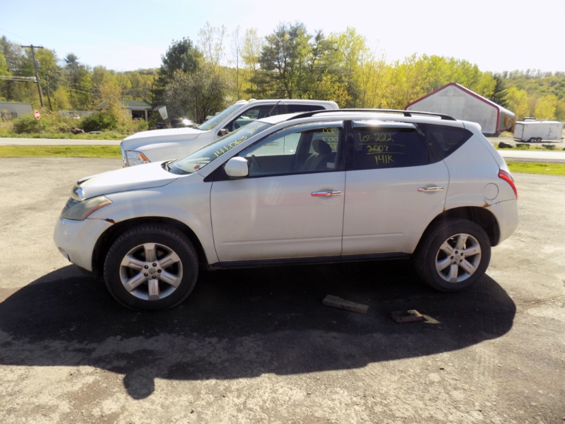 2007 Nissan Murano S AWD, White, 141,063, Vin# JN8AZ08WX7W643230 - OPEN TO ALL BUYERS, - Image 2 of 4