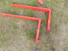 Red 42'' Pallet Forks, FORKS ONLY - NO RACK (4973)