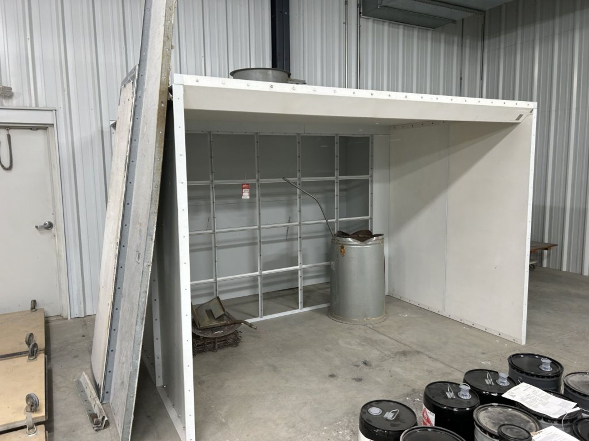 PAINT BOOTH, 10' X 9' X 86'', BUYER IS RESPONSIBLE FOR PROPER REMOVAL