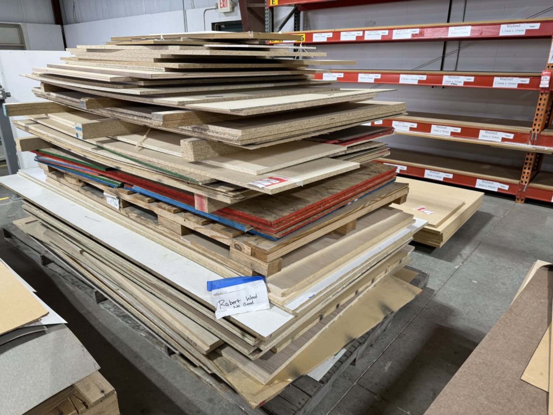 ASSORTED PARTICLE BOARD, VARIOUS SIZES