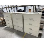 (3) 4-DRAWER METAL FILE CABINETS, 36'' WIDE