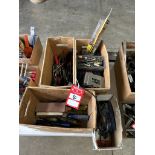 ASSORTED DRILL BITS, DRILL DOCTOR, CHISELS, SCREWDRIVERS, ETC.
