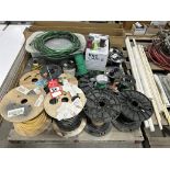 PALLET FULL OF ASSORTED WIRE ROLLS, VARIOUS SIZES