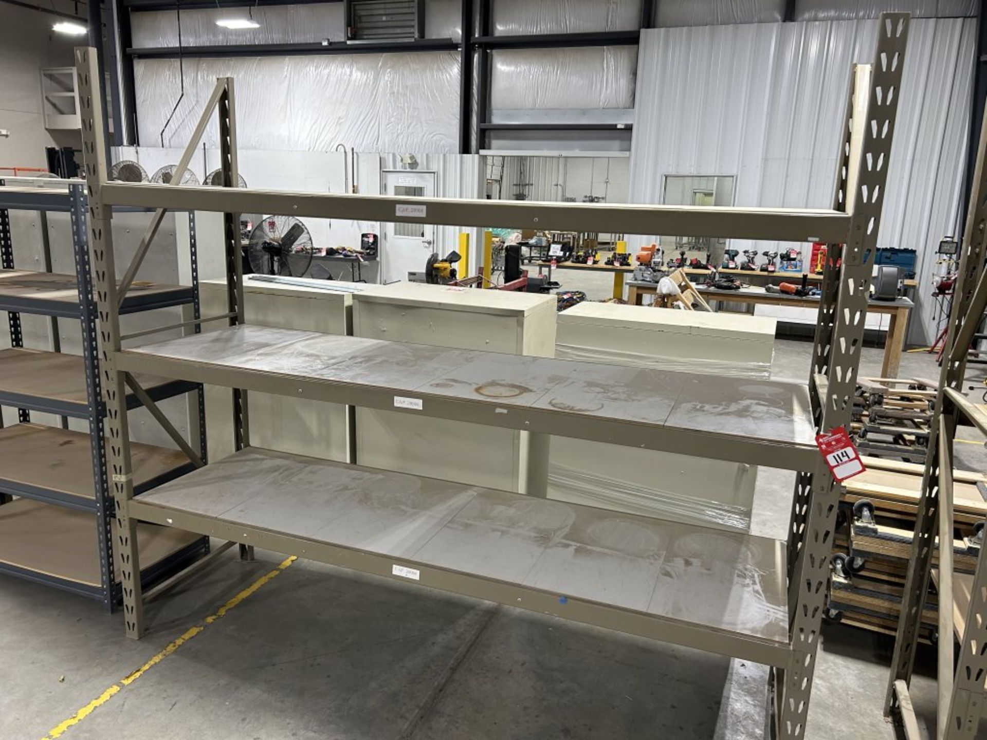 2 PALLET RACKING SECTIONS, 102'' W & 77''W, 30'' DEEP - Image 3 of 9