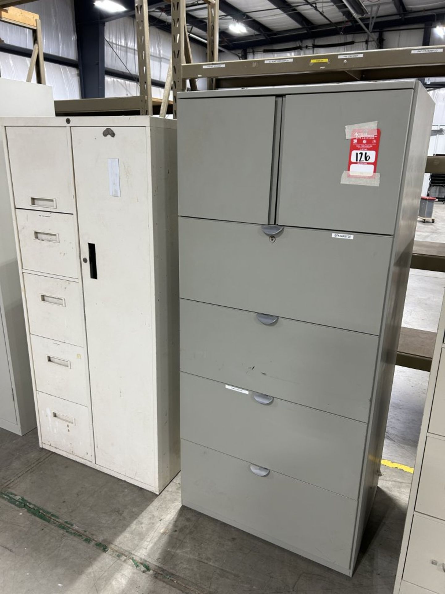 6-DRAWER METAL CABINET & 5-DRAWER FILE CABINET UNIT