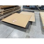 PARTICLE BOARD WITH LAMINATE SIDES (8) 97'' X 41'' X 1/4''