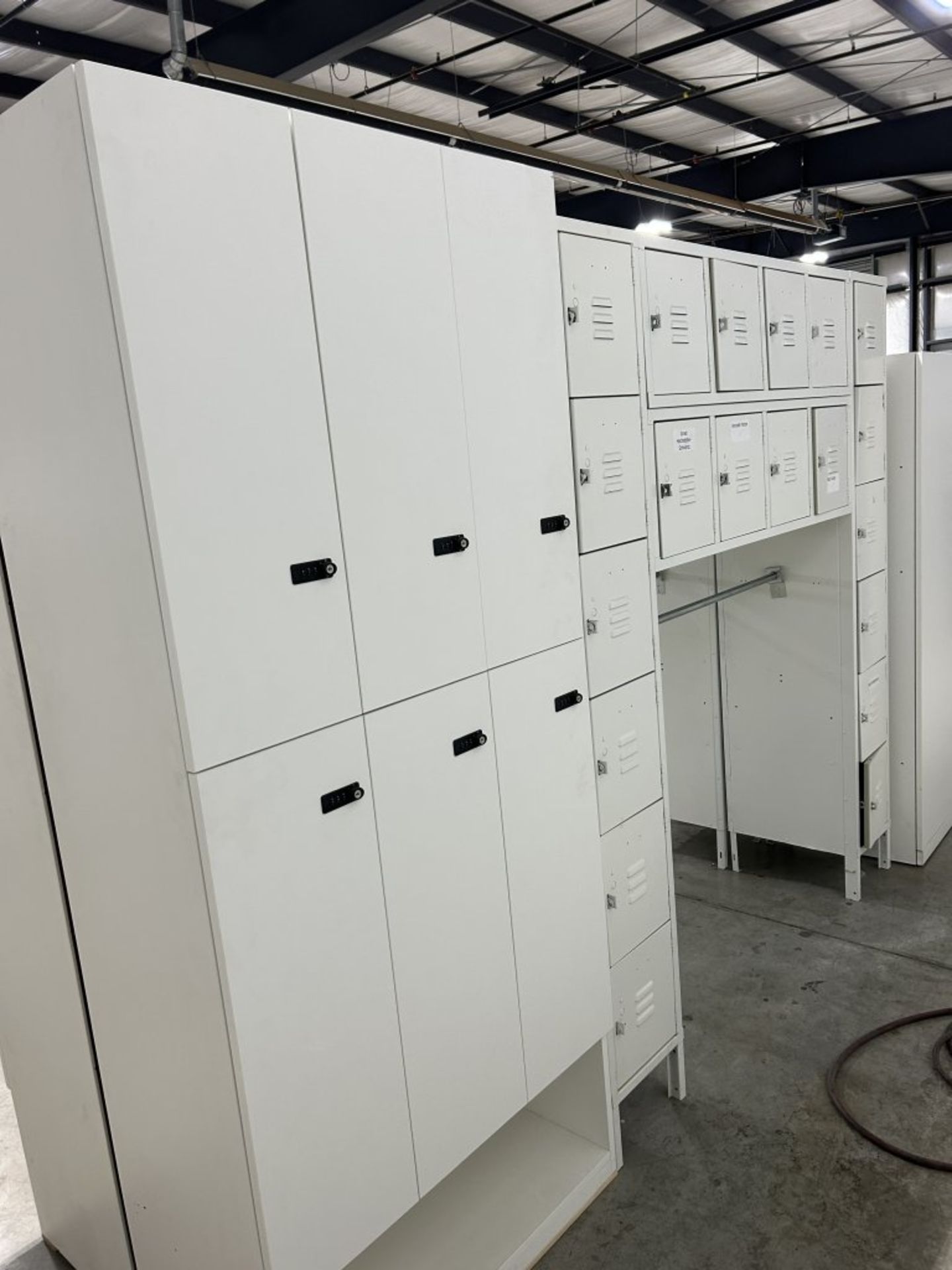LOT OF (2) MATCHING METAL LOCKER UNITS, 69-1/2'' WIDE X 78'' TALL X 18'' DEEP, AND (2) MATCHING - Image 6 of 9