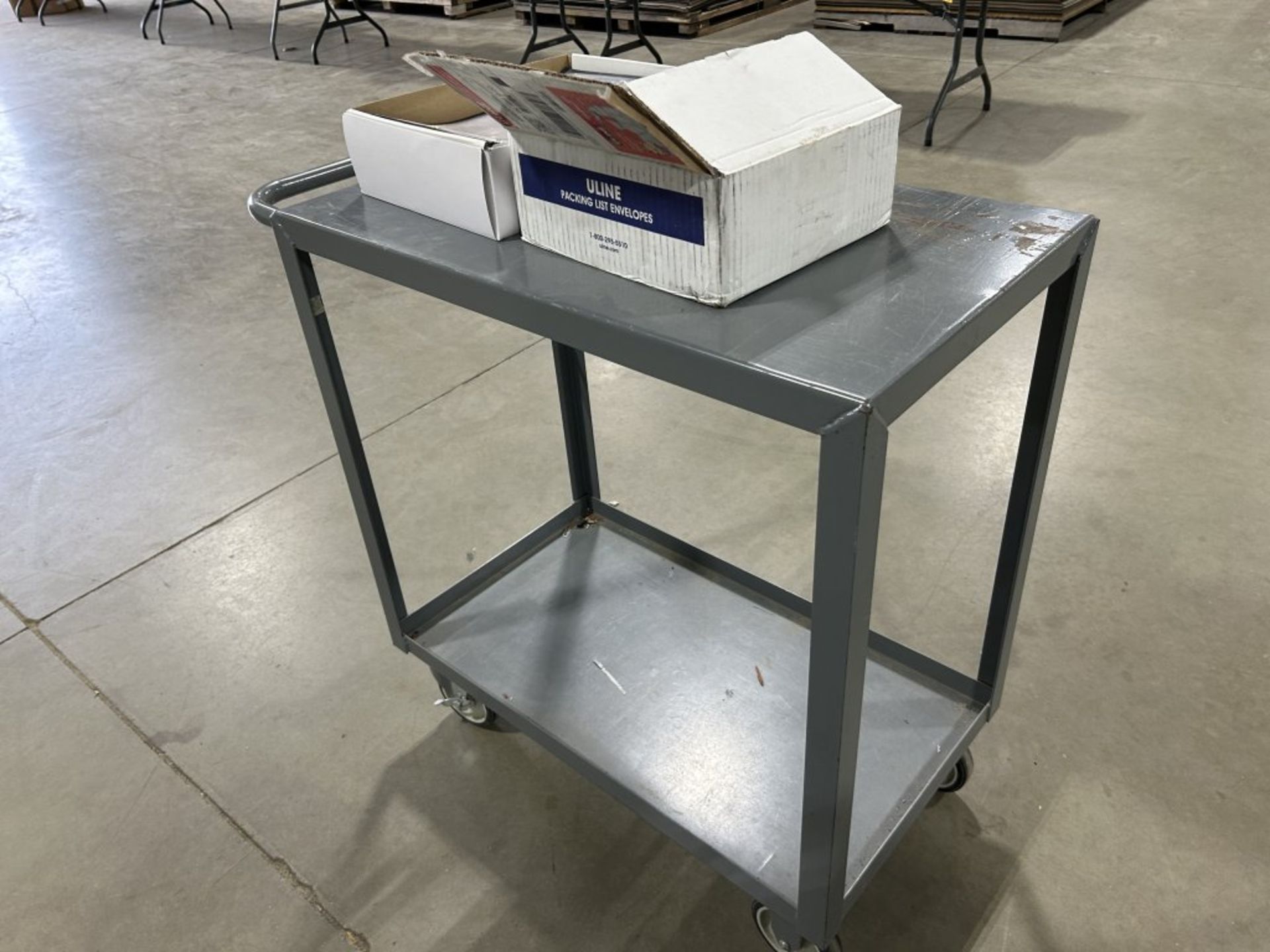 METAL CART ON CASTERS, 32" X 18" - Image 3 of 6