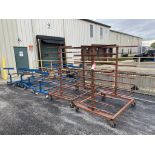 MATERIAL HANDLING RACKS (6), (2) ARE 53'' X 44'' X 71'', (4) ARE 8' X 36'' X 37''