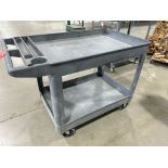 RUBBERMAID MATERIAL CART ON WHEELS, 3' X 25"