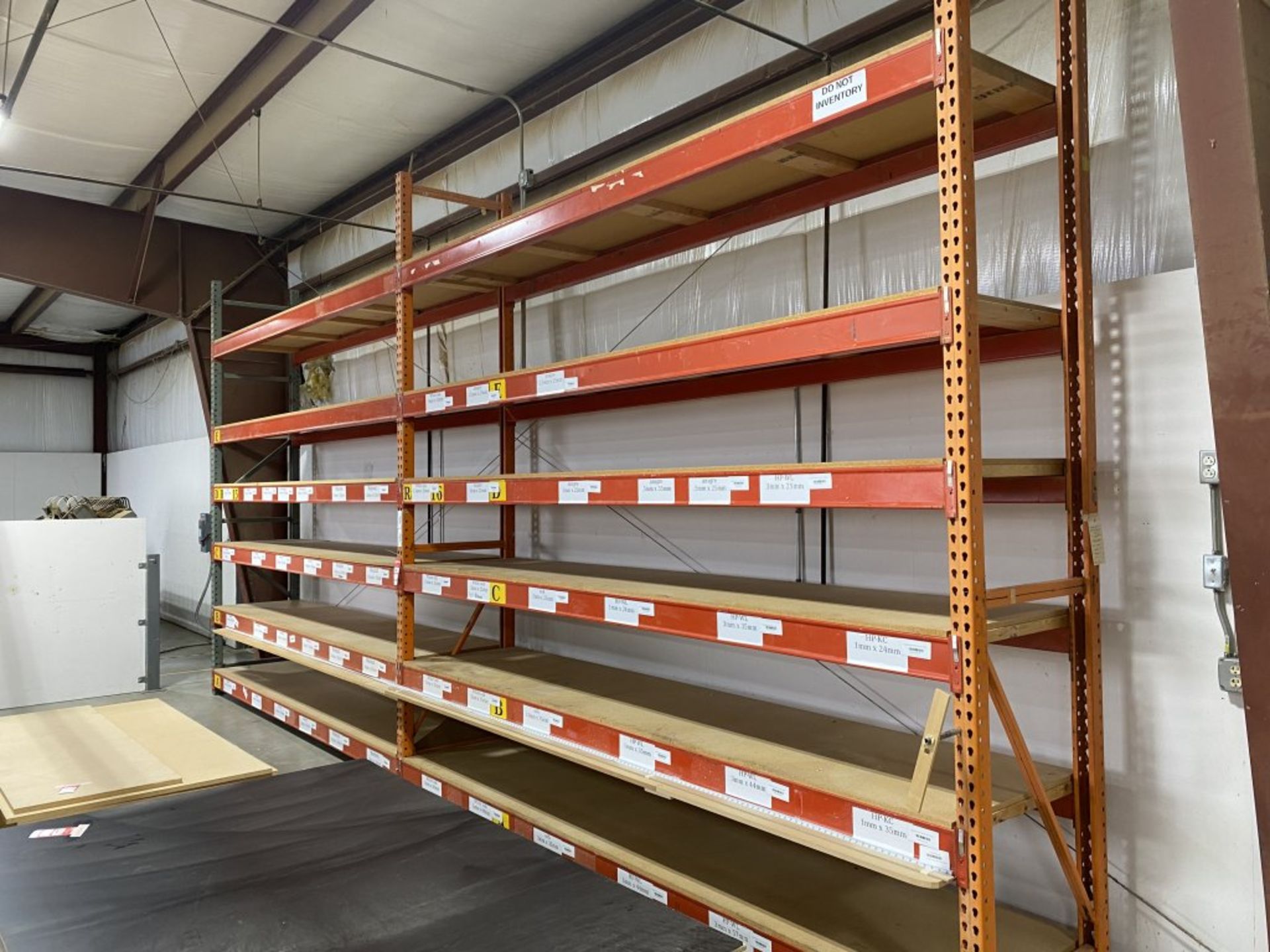 PALLET RACKING: (3) UPRIGHTS 11' X 30'', (24) 12' CROSS BEAMS