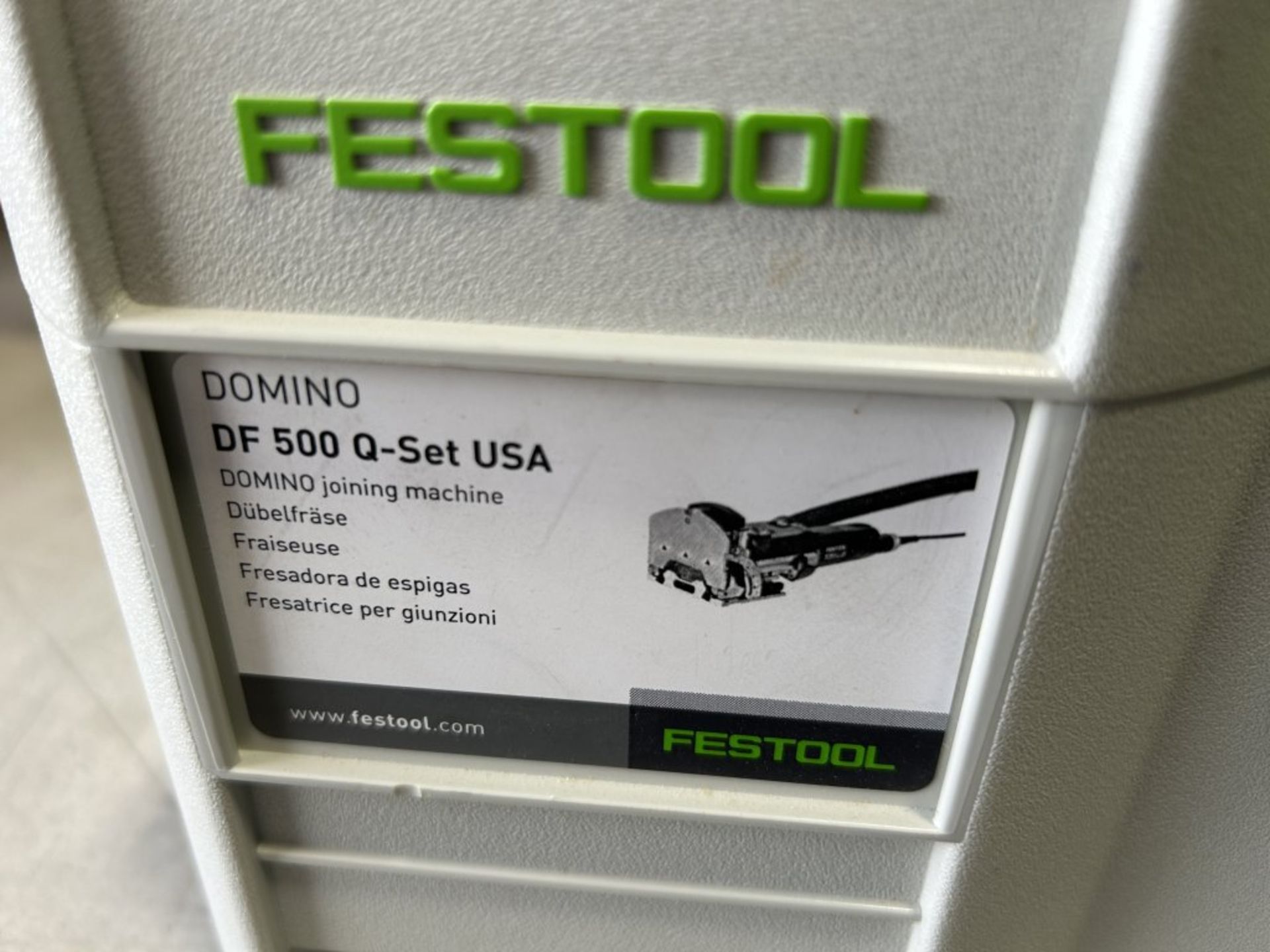 FESTOOL DOMINO DF 500 Q-SET JOINTING MACHINE WITH CASE - Image 3 of 6