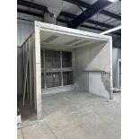 MID-STATE INDUSTRIAL PAINT BOOTH, 13' X 13.5' X 10.5', BUYER IS RESPONSIBLE FOR PROPER REMOVAL